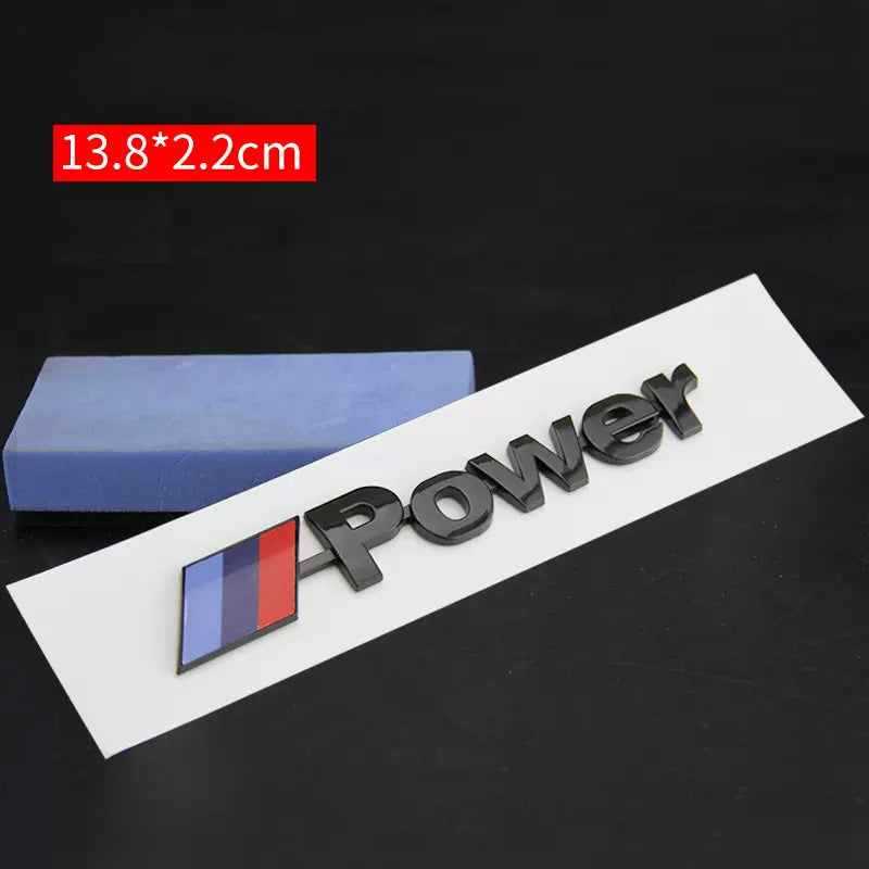 Bimmer M Logo Rear Logo Sticker - Enhance Your 1234567 Series Car with the Iconic Mpower Sports Logo