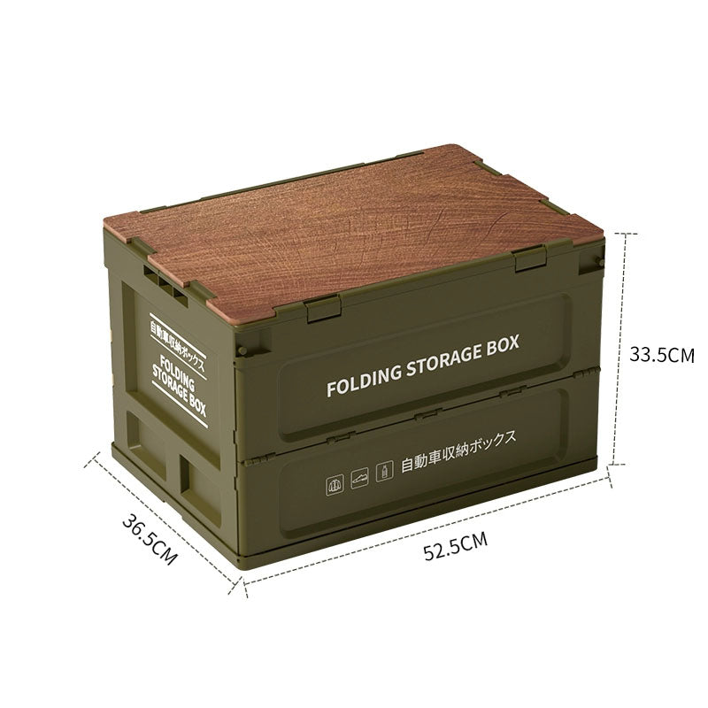Outdoor Folding Camping Storage Box for Picnic and Car Trunk Organization