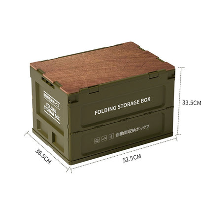 Outdoor Folding Camping Storage Box for Picnic and Car Trunk Organization