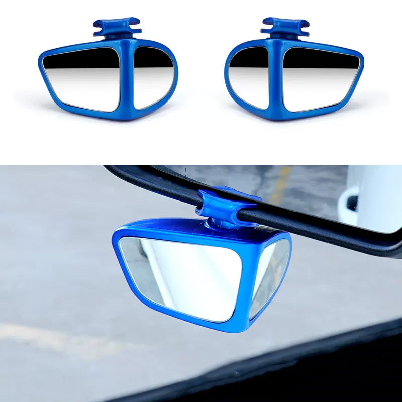360-Degree Car Blind Spot Mirrors: Wide-Angle Reversing Auxiliary Mirrors for Front and Rear Wheels, Ultra-Clear Reflectors