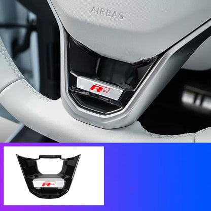 Steering Wheel R logo sequins Golf Touareg Rline Sticker for Volkswagen ID3ID4X/ID6crozz