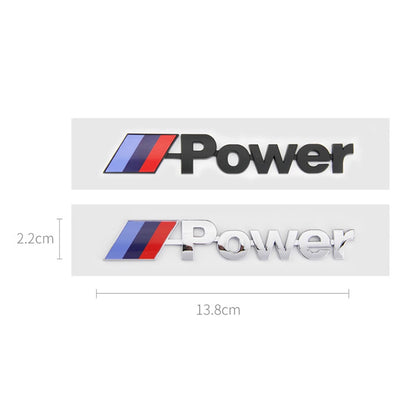 Bimmer M Logo Rear Logo Sticker - Enhance Your 1234567 Series Car with the Iconic Mpower Sports Logo
