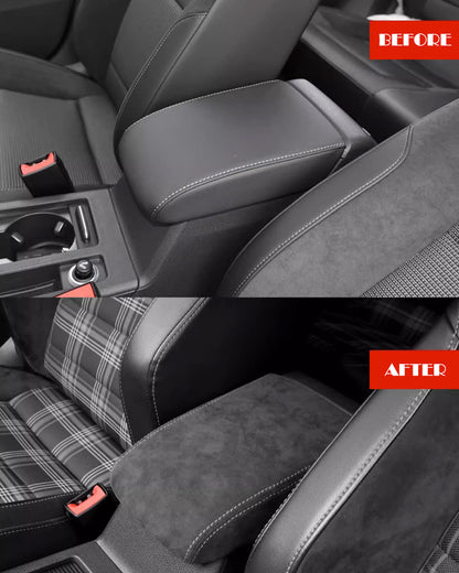 Pinalloy Alcantara Central Armrest Box Cover For VW Golf 7 2014 - 2020