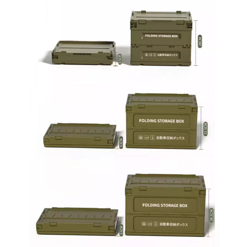 Outdoor Folding Camping Storage Box for Picnic and Car Trunk Organization