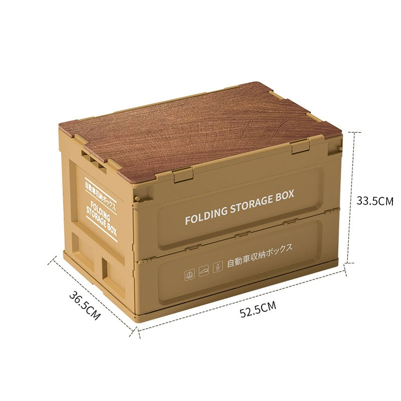 Outdoor Folding Camping Storage Box for Picnic and Car Trunk Organization