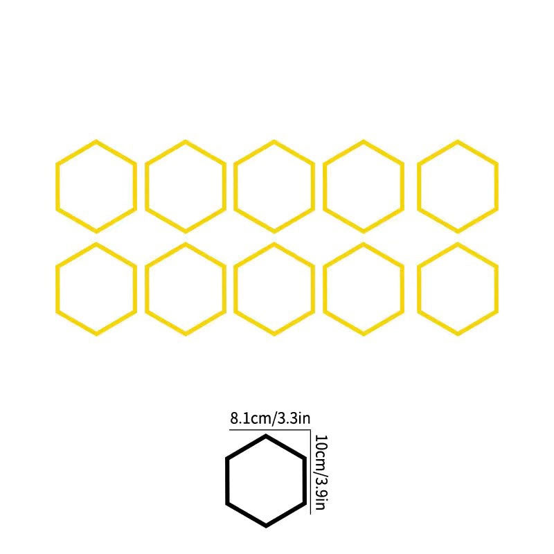 Honeycomb Pattern Car Stickers - Creative Personality Waistline & Body Decals for Universal Vehicle Tail Decoration