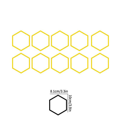 Honeycomb Pattern Car Stickers - Creative Personality Waistline & Body Decals for Universal Vehicle Tail Decoration
