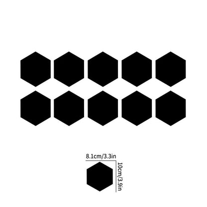 Honeycomb Pattern Car Stickers - Creative Personality Waistline & Body Decals for Universal Vehicle Tail Decoration