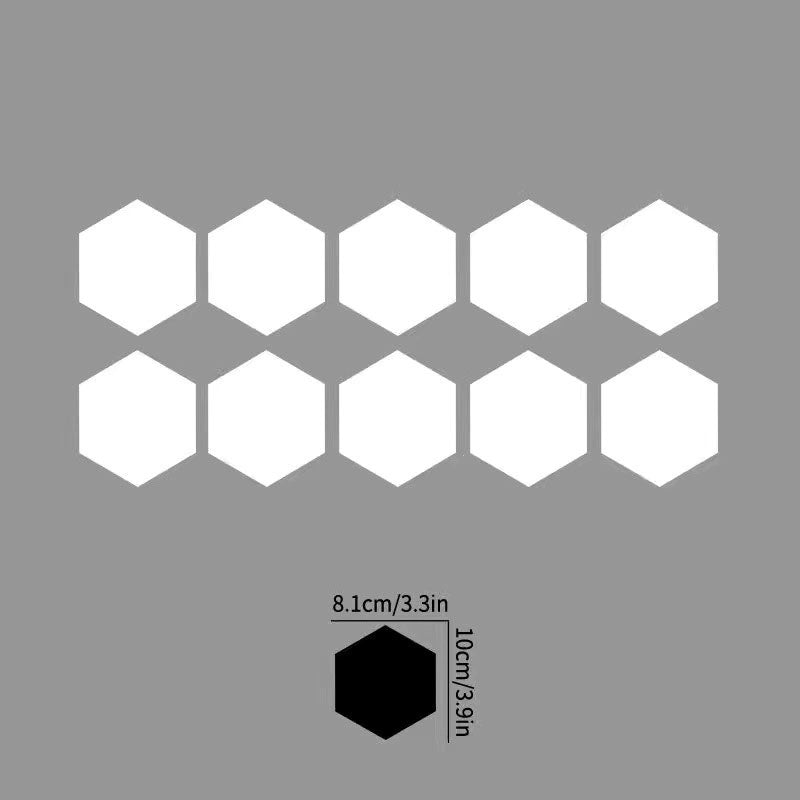 Honeycomb Pattern Car Stickers - Creative Personality Waistline & Body Decals for Universal Vehicle Tail Decoration