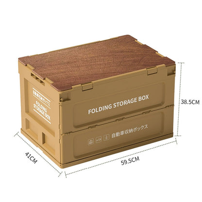 Outdoor Folding Camping Storage Box for Picnic and Car Trunk Organization