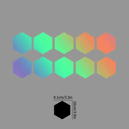 Honeycomb Pattern Car Stickers - Creative Personality Waistline & Body Decals for Universal Vehicle Tail Decoration