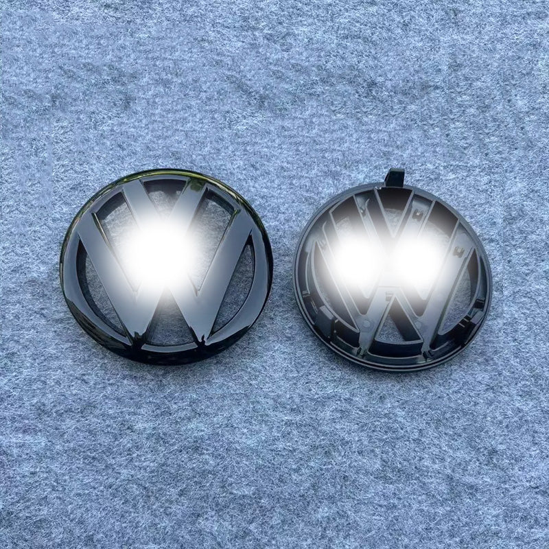 Premium Genuine Front and Rear Emblems with Striking Net Design Overlay Protector Aftermarket Accessories for Golf 6 (2010-2013)