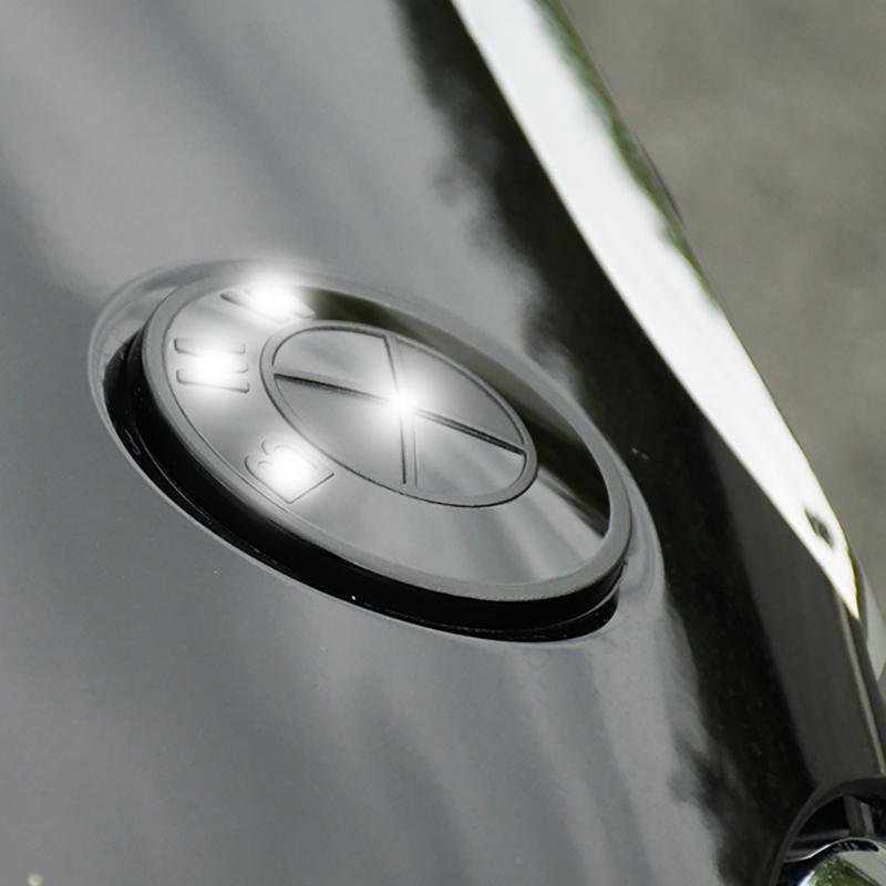 ABS All Black Emblem Badge Sticker for Bimmer Series 1 2 3 4 5 6