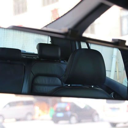 Wide-Angle Anti-Glare Rearview Mirror - Large Vision Curved Interior Auxiliary Mirror for Safe Reversing & Driving