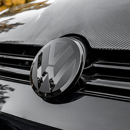 Flat Black Overlay Protective Emblem Aftermarket Accessory for Front and Rear Badges for MK 7/7.5 Models