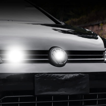 Adesivi con stemma anteriore in ABS nero, sovrapposizione aftermarket per modelli MK7.5 2018-2020