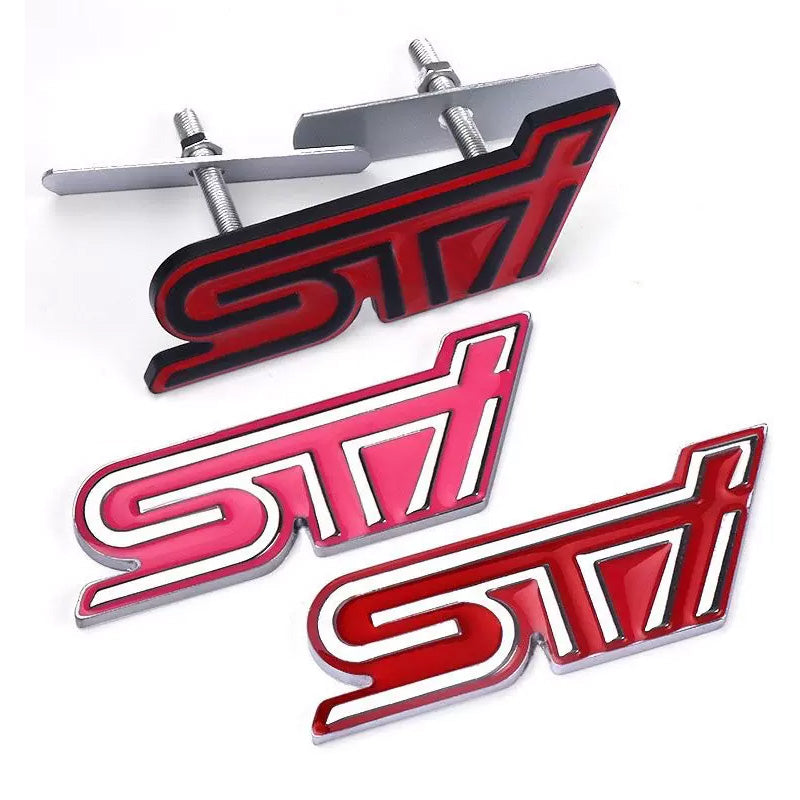 Enhance Your Subaru: Metal Mesh Logo Rear Sticker for Forester, BR, Outback, XV, STI Mods