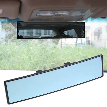 Wide-Angle Anti-Glare Rearview Mirror - Large Vision Curved Interior Auxiliary Mirror for Safe Reversing & Driving