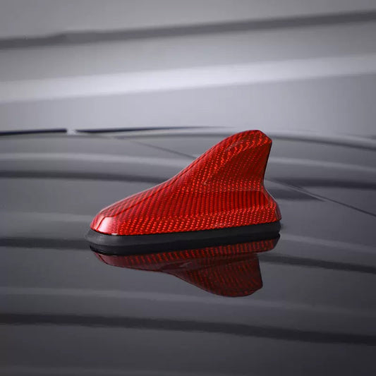 Red Carbon Fiber Decorative Shark Fin Antenna for compatible with Golf 8 Models