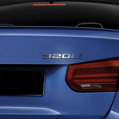 Pinalloy Carbon Fiber Tail Label Sticker For Bimmer 3/4 Series