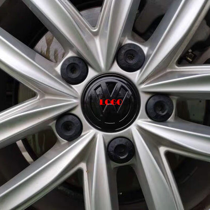 Overlay Badge Sticker for Black Wheel Hub Caps - Compatible with Golf MK7 and MK7.5 Models
