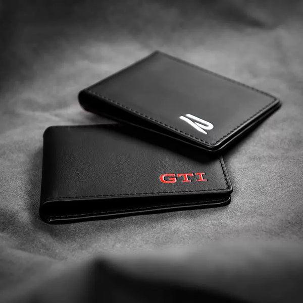 Pinalloy Driver's License Leather Wallet with VW R/GTI Wording