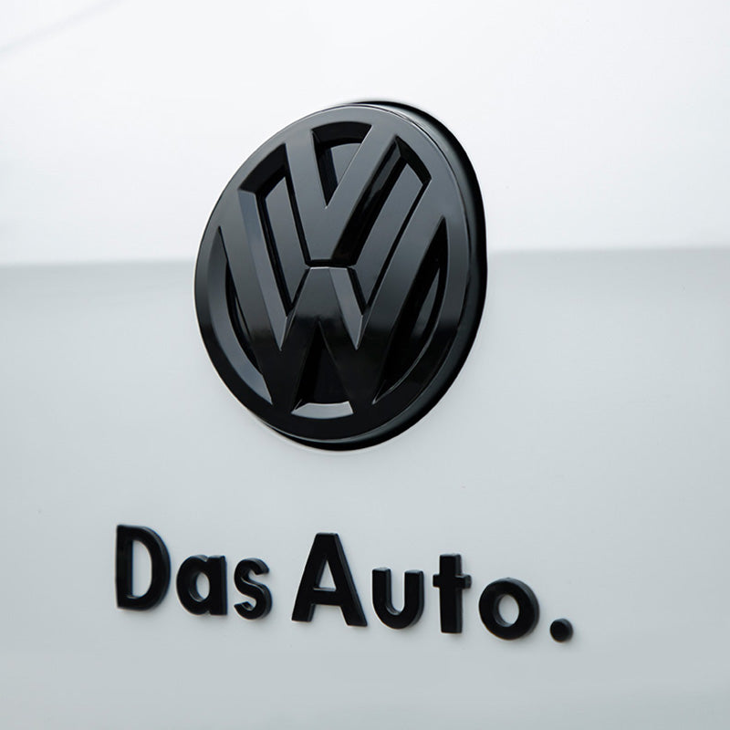 ABS Made Rear Black Emblem Stickers with Das Auto. wording For VW Mo