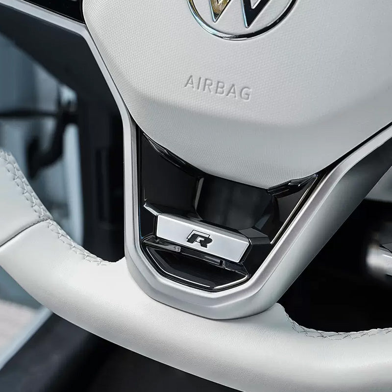 Steering Wheel R logo sequins Golf Touareg Rline Sticker for Volkswagen ID3ID4X/ID6crozz