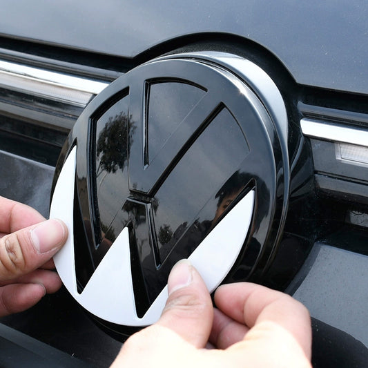 White Sticker Protector for Golf 8, Passat, Lavida, Bora, T-Roc – Emblem Protective Decal