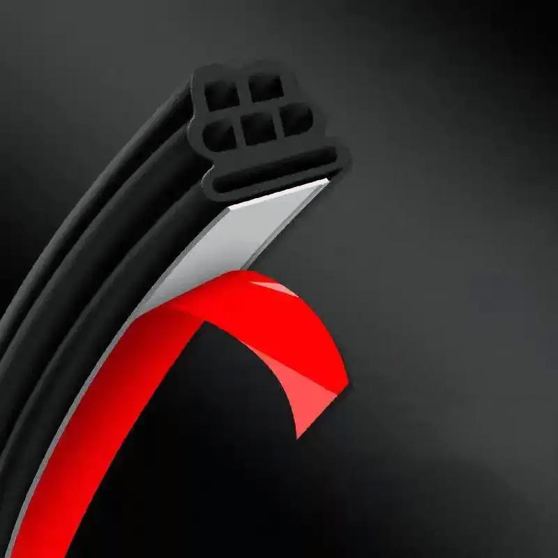Universal Three-Layer Thickened Car Door Sealing Strip for Noise Reduction, Dustproofing, and Waterproofing