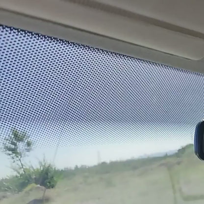 Car Window Front Shield Light-Filtering Film - Reduces Sunlight Intensity, Sunshade, Anti-Glare, Gradient Polka Dot UV-Protective Glass Sticker