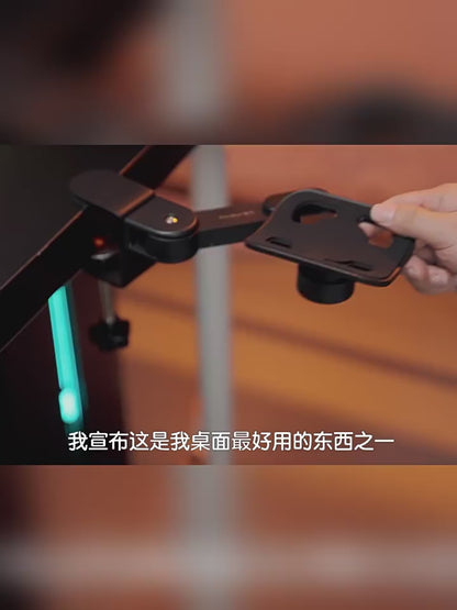 Ergonomic Desk Arm Rest Extender - Adjustable Elbow Support with Wrist Pad for Office and Computer Use