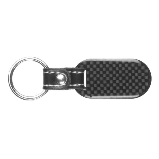Pinalloy Real Carbon Fiber Key Chain Key Fob with Stitched Leather (Style A) - Pinalloy Online Auto Accessories Lightweight Car Kit 