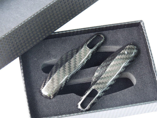 Deluxe Carbon Fiber Remote Smart Key Shell Holder Cover For Porsche - Pinalloy Online Auto Accessories Lightweight Car Kit 