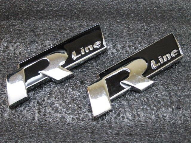 New Black 4 R Line Metal Grill Emblem 3D lettering for VW Golf GTI Scirocco Polo - Pinalloy Online Auto Accessories Lightweight Car Kit 