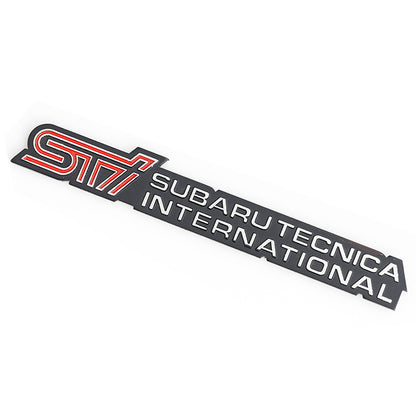 Pinalloy Black and Red ABS Stickers Side Mark Emblem with STI Wording