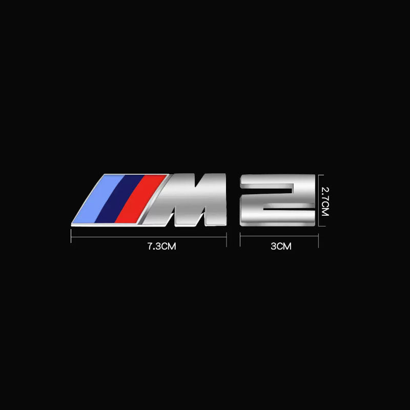 ABS M badge Side Rear emblem for Bimmer