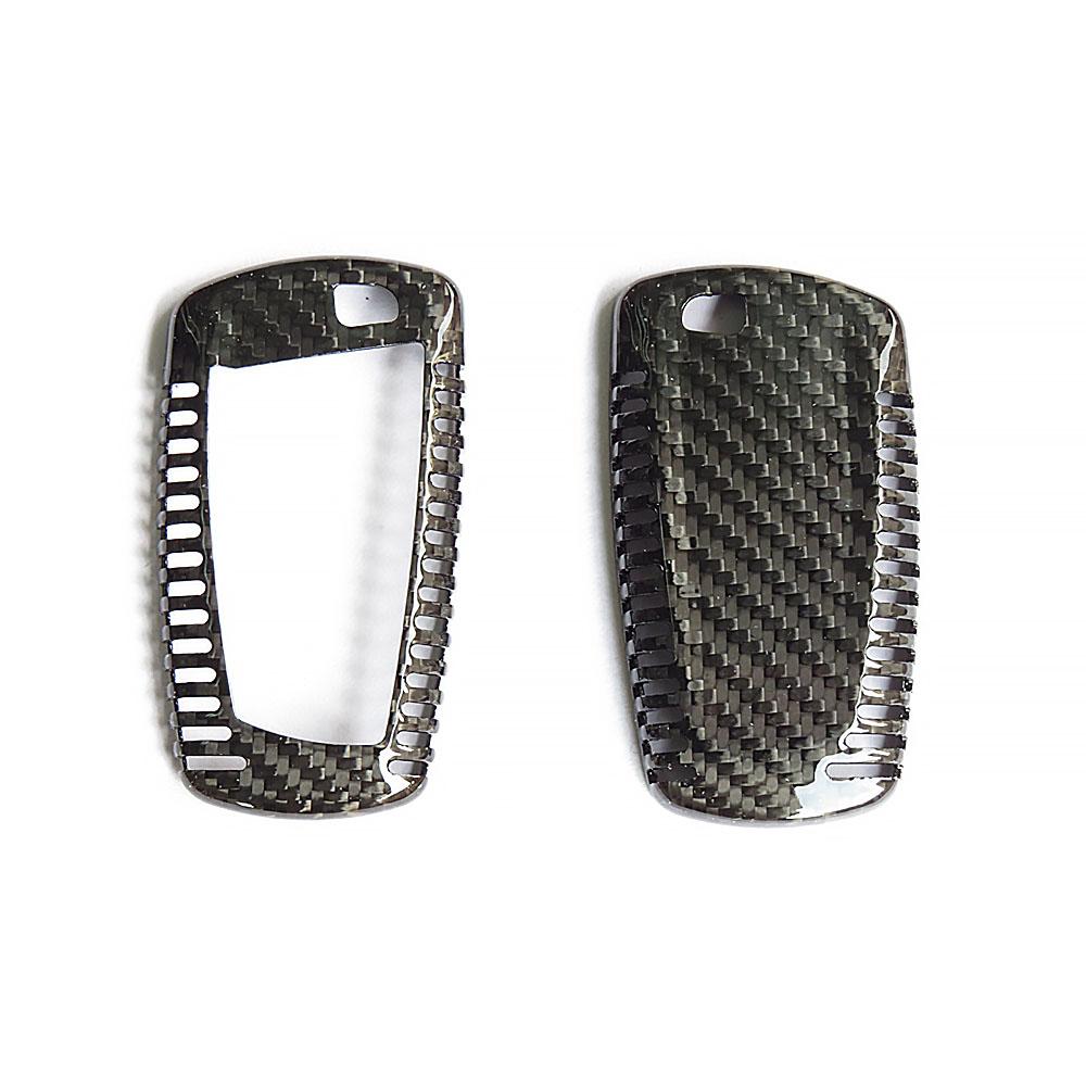 Deluxe Real Carbon Fiber Remote Key Cover Case Shell for BMW 1 3 5 7