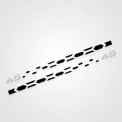 Pinalloy Set of Racing Side Stripes Decal Sticker Graphic for VW Golf MK8