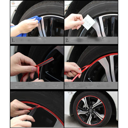 Pinalloy PVC Made Car Wheel Trim Ring Shell Ring for 13-22 inch Wheels Rim