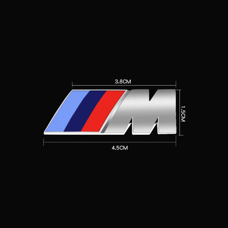 New Car Styling BMW M Badge ///M ABS car Sticker EMBLEM For M3 M5
