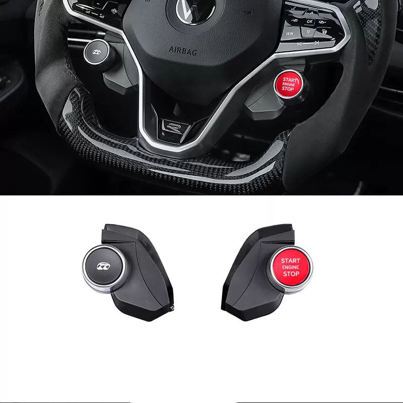 Pinalloy Engine Start Switch Drive Button Sport Multi-Function Steering Wheel For MQB MK7 7.5 8 GTI RLine