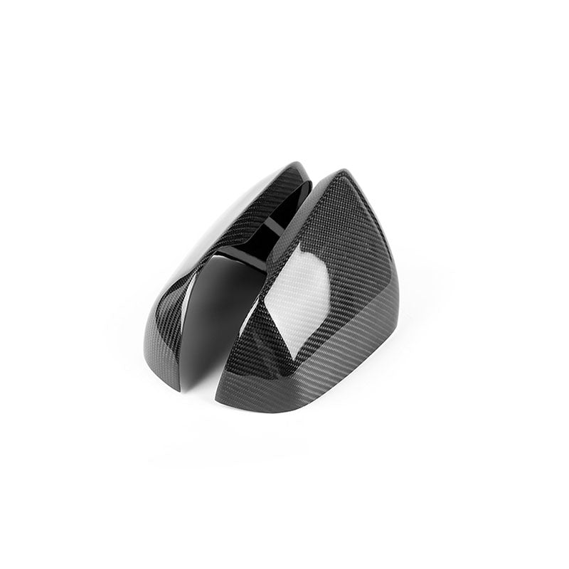 Pinalloy Real Carbon Fiber Side Door Mirror Caps For Ford Mustang 2015-20