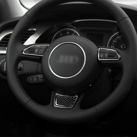 Car styling Atuo steering wheel switch buttons Trim decoration Frame Covers  stickers for Audi A3 8V S3 Interior Accessories