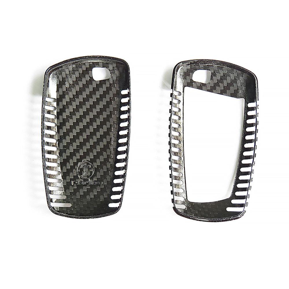 Deluxe Real Carbon Fiber Remote Key Cover Case Shell for BMW 1 3 5 7
