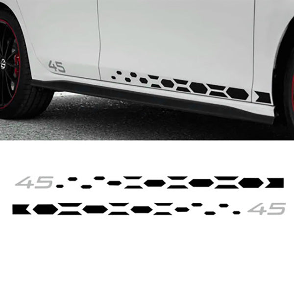 Pinalloy Set of Racing Side Stripes Decal Sticker Graphic for VW Golf MK8