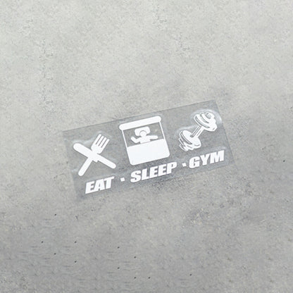 Pinalloy Gag Sticker "Eat Sleep Gym"