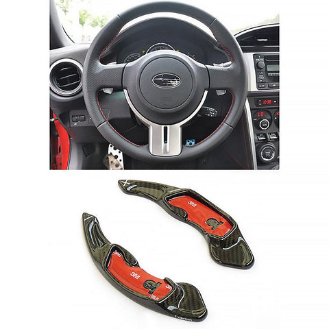 Pinalloy 100% Carbon Fiber Steering Wheel Paddle Shifter FRS GT86 Subaru BRZ
