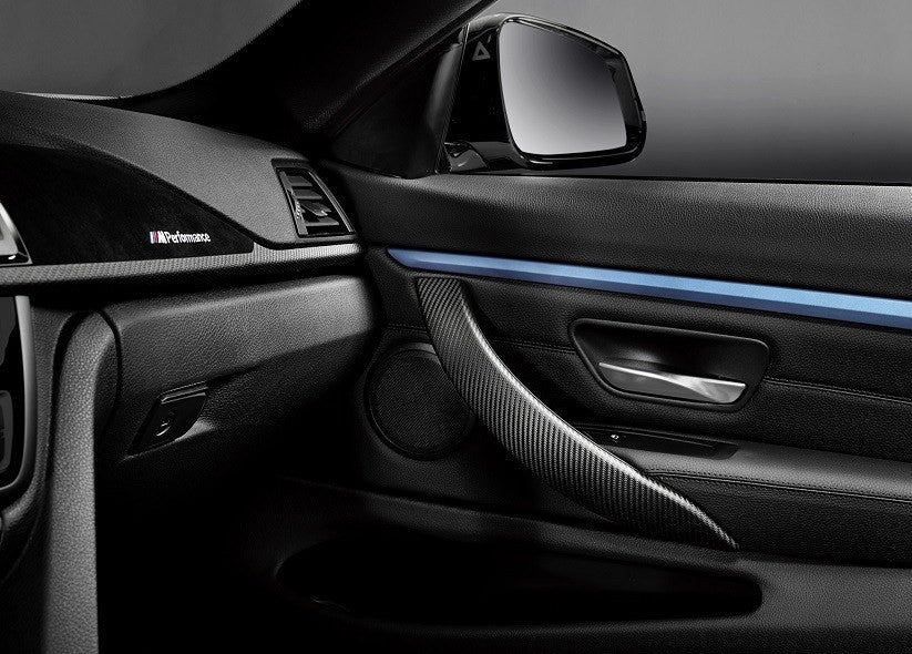 Pinalloy Real Carbon Fiber 4 DOOR INTERIOR TRIM Handle for BMW F30 2012-2017 - Pinalloy Online Auto Accessories Lightweight Car Kit 