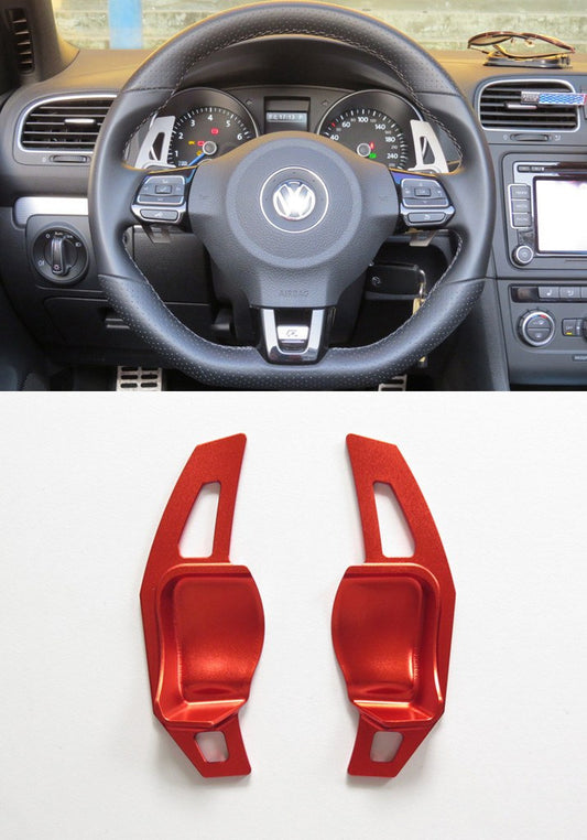 Pinalloy Red DSG Paddle Gear Shift Extension for VW Golf MK5 6 SEAT - Pinalloy Online Auto Accessories Lightweight Car Kit 